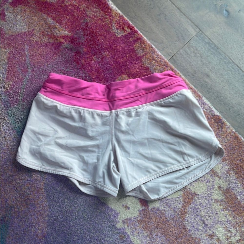 Women's Pink and White Shorts